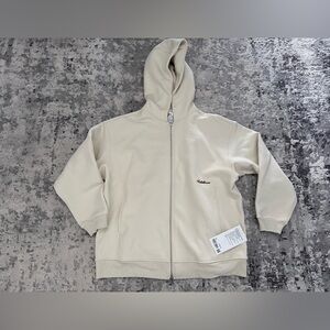 NWT lululemon big cozy oversized full zip hoodie size XS light ivory